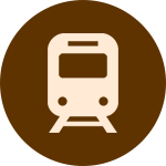 電車でお越しの方は